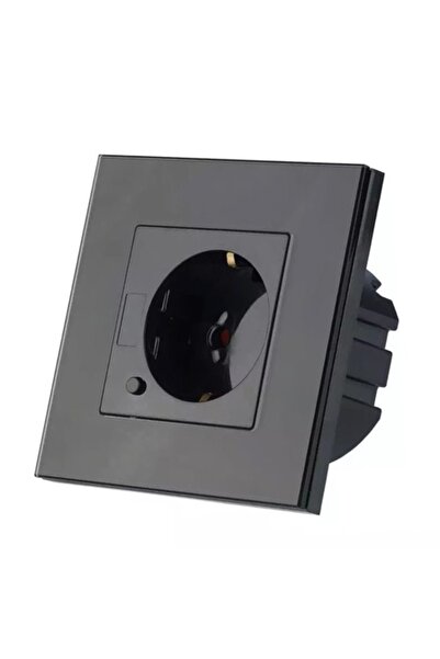 V-TAC Priză inteligentă simplă 16A cu ramă de sticlă