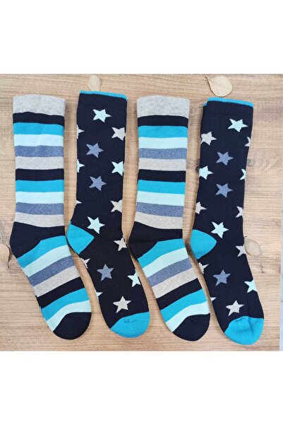 erceys 4 أزواج من منشفة الشتاء للنساء خياطة مخفية جوارب سلسلة ممتازة