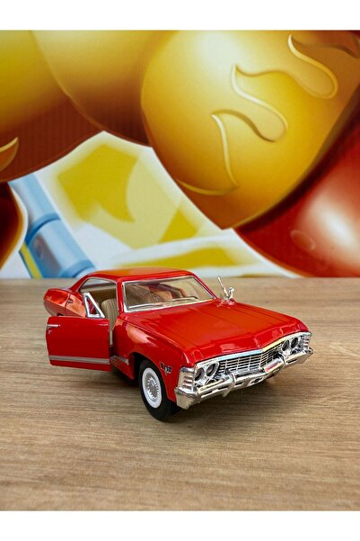 scntoys Pull Back 1967 Chevrolet Impala (Red) Toy Car 1967 Chevy Impala Car
