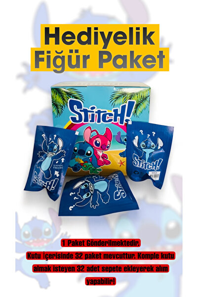 HEDİYEVİM Stitch Hediyelik Figür Paket Stitch Hediyelik Paket 32 ADET