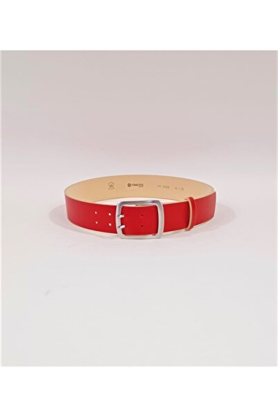 Mabo Red genuine leather belt 4.5 cm Natalia