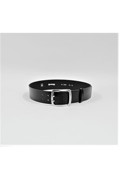 Mabo Curea din piele naturală neagră 4,5 cm Natalia