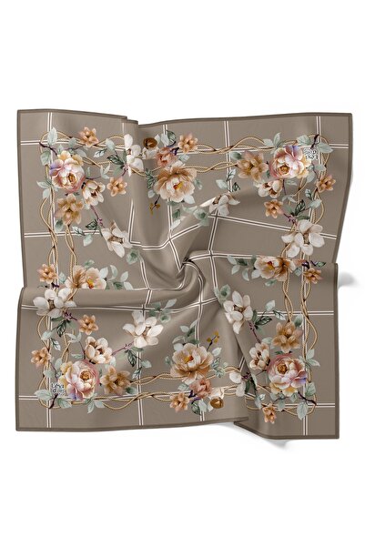 Levidor Trend Twill Scarf Special Design Rope Flower Pattern