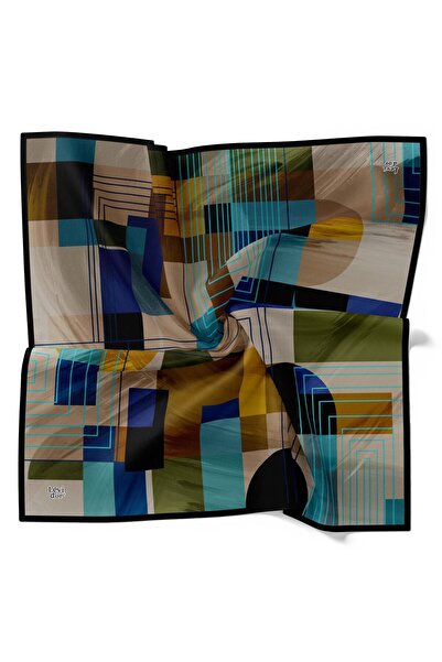 Levidor Κρυστάλλινο κασκόλ με ριγέ γεωμετρικό κλασικό σχέδιο