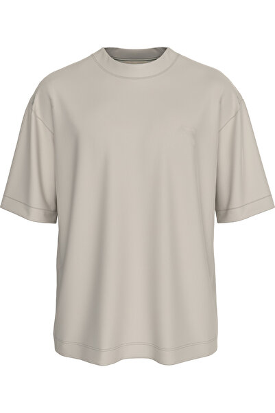 Calvin Klein Men Moonbeam Crew Neck Interlock T-Shirt