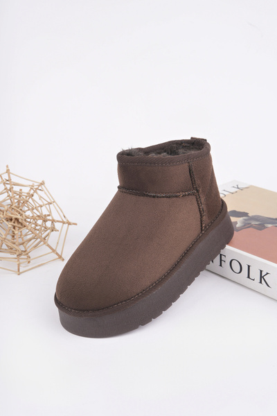 Freemax Çocuk Termal Yünlü Ev Bot Uggm.304 Kahverengi