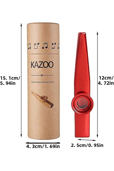 GMC MUSIC STORE GMC Червена метална казу