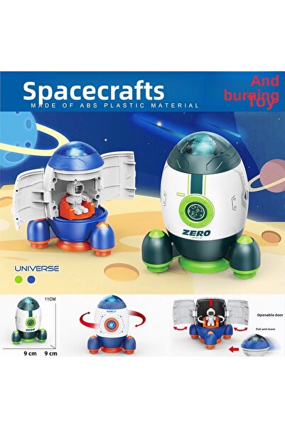 VARDEM OYUNCAK MG-D400-44 Friction Astronaut Space Rocket