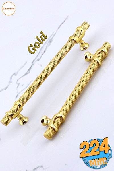 Badem10 Arsin Gold Metal Aur 224 Mm Mobilier Bucătărie Sertar Dulap Mâner Dulap Mâner