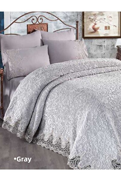 GOLDEN HOME Guipure Blanket-grey