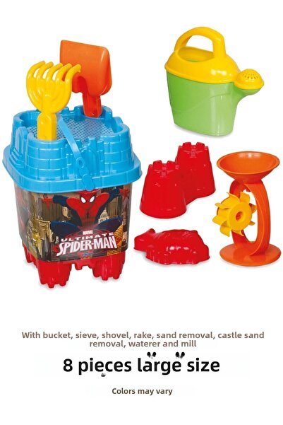 ToXA مجموعة دلو فاخرة مكونة من 8 قطع كبيرة الحجم على شكل قلعة سبايدر مان بيتش سي ساند