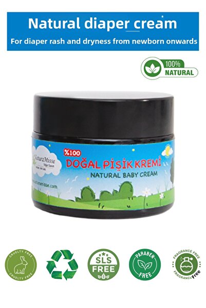 NaturaMisse Natural Baby Diaper Rash Cream Anti-Rash Nourishing Repair Baby C...