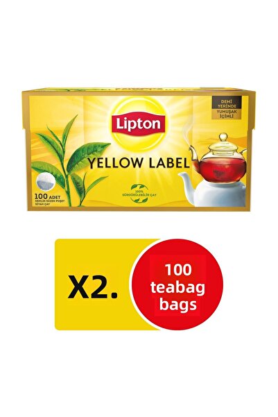 Lipton Yellow Label Teapot Tea Bag 100 Pieces X 2 Pieces