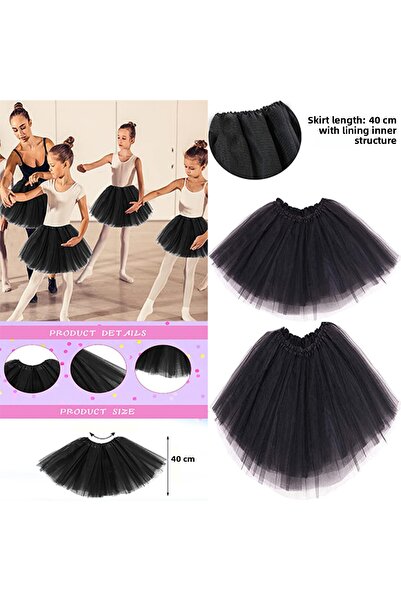 Generic Brand Black Color Tutu Skirt Ballet Skirt Performance Skirt Children ...