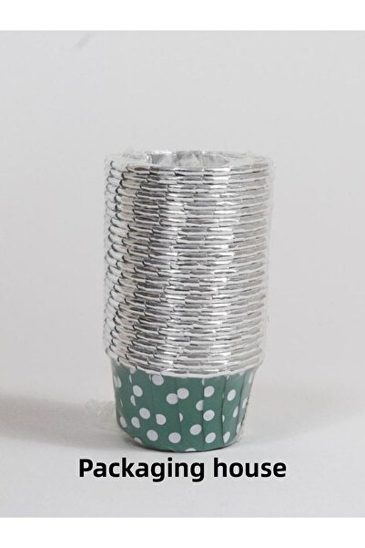 Ambalaj Evi كب كيك الكعك المصنوع من الألومنيوم باللون الأخضر - كبسولة الكيك، ...