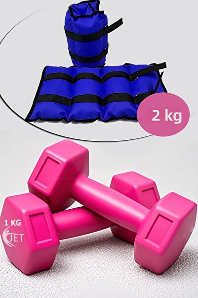 Jet Seturi albastre de 2 kg pentru mâini și picioare și 1 kg pentru greutăți pentru ghiveci