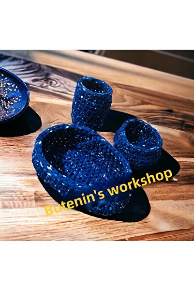 Butenin Atölyesi سلة حبل قطنية ممشطة، مجموعة من 3 قطع