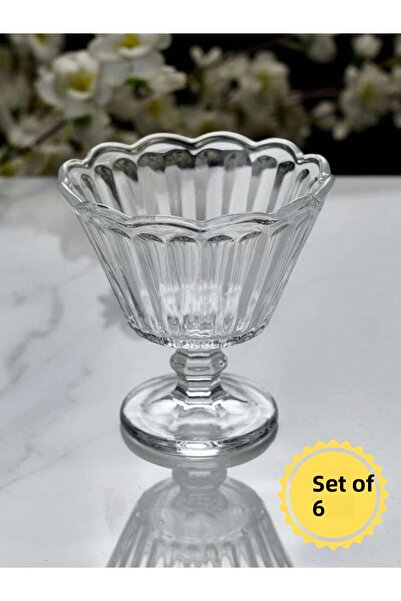 İnova Home Decor 6-Piece Ice Cream Dessert - Custard - Pudding Bowl Set