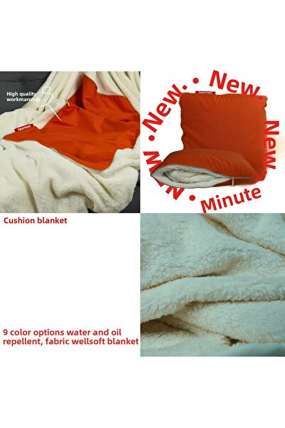 XPERMATE Tv Blanket Cushion Blanket Throw Pillow Welsoft Blanket Travel Pillow Airplane Pillow 145X205Tile