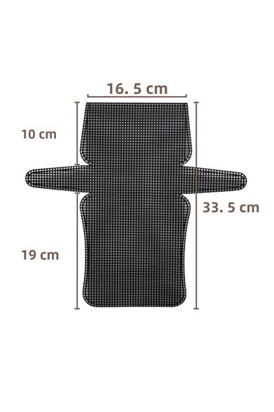 SENSY حقيبة بلاستيكية سوداء - قماش 16.5 سم و 33.5 سم