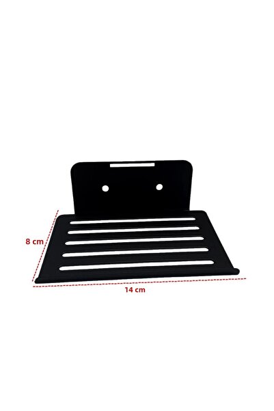 ardini КИТАРО САПУННИК С ЛЕПИЛКА И ВИНТОВЕ, МАТОВ ЧЕРЕН