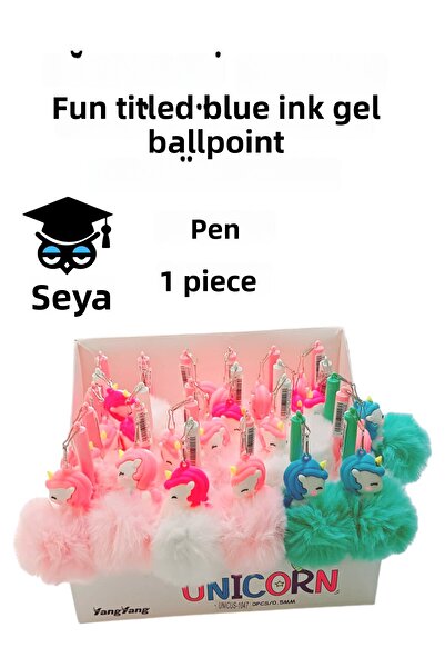 SEYFİKİRTASİYE حبر أزرق - قلم حبر جاف ذو طرف رفيع ومرح وجل