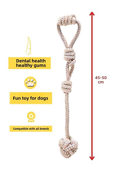 Proud Wave Cotton Rope - Bulk Dog Toy, Traction Biting and Napping Player