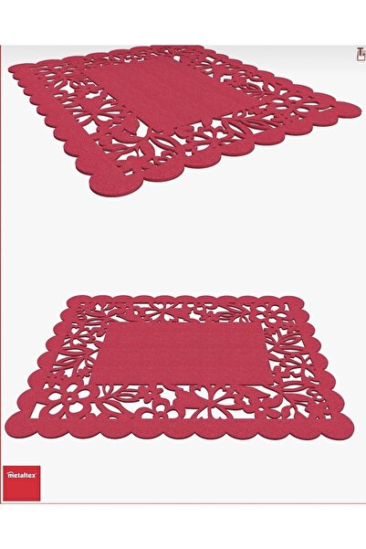 Metaltex خدمة أمريكية حمراء 6 قطع 40x32