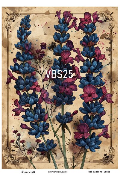 LİNEART ورق ديكوباج نحاسي رقم: VBS25 - 30X42 سم