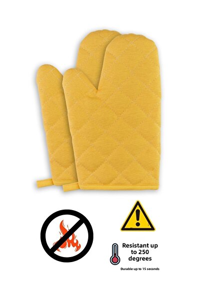 sevilya قفازات فرن مقاومة للحريق والحرارة (قفازان)