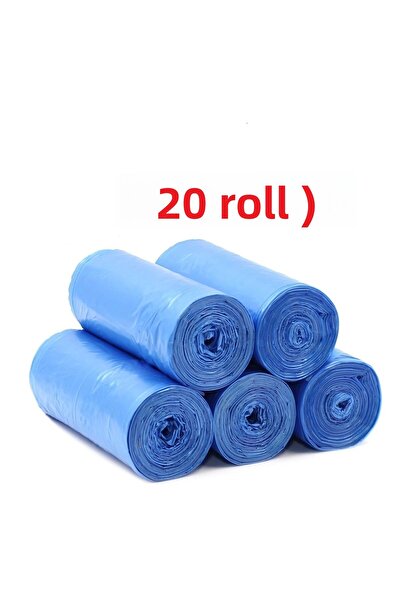 EFTAPLAST 80x110 كيس نفايات أزرق 300 جرام (20 لفة - 200 قطعة)