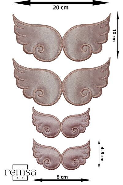 REMSATİC Hand Sewing Rigging - Patch - Patch - Wings Model (Fiber Filled) Dri...