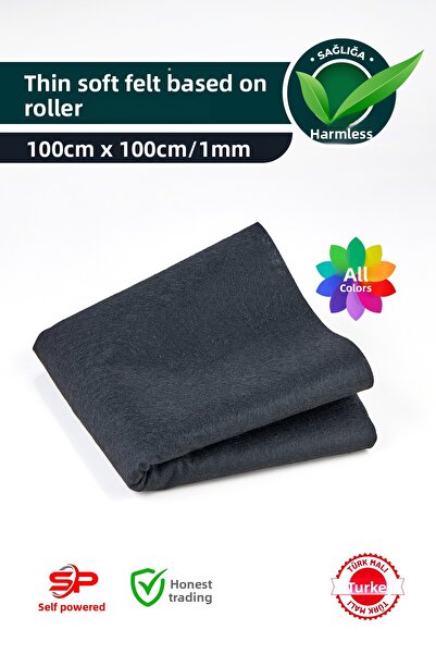 Self Power لباد أنثراسيت رفيع 1 متر 100x100 سم لباد نشاط ملون