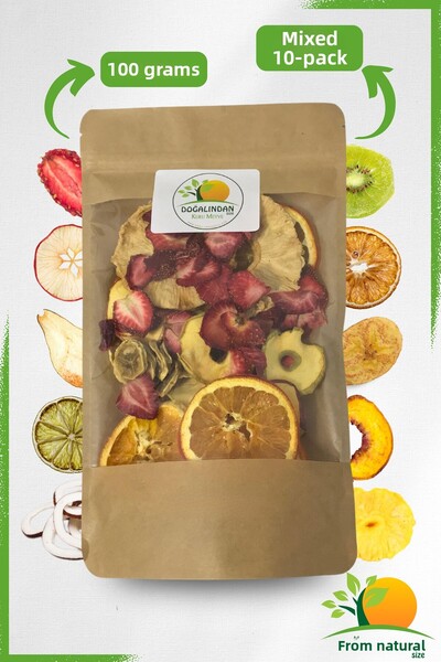 DoğalındanSize عبوة من 10 فواكه مجففة خالية من السكر 100 جرام