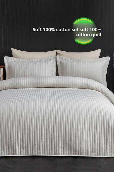 Evlen Home Collection Set cuvertură de pat din bumbac matlasat (Pique) Judi, ...