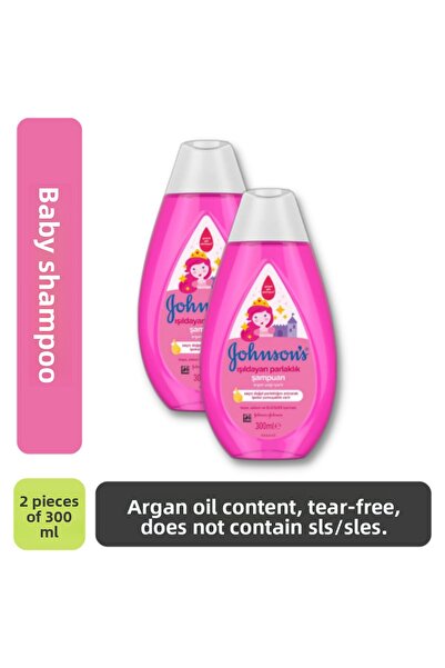 Johnson´s Baby شامبو شيميرنج شاين بزيت الأرغان وبروتين الحرير 300 مل