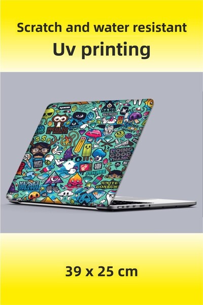 ENGINPRINT Αυτοκόλλητο με υφή εκτύπωσης UV Προστατευτικό κάλυμμα Macbook για ...