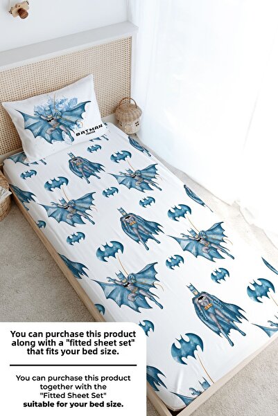 Tuğba Kuğu Single Duvet Cover Set (160X220) - Cartoon Series - Dark Knight