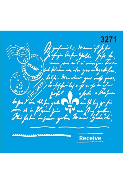 StencilSepeti رسالة - قالب رسم استنسل 30x30