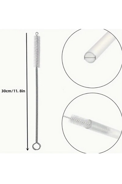 Buycobox 1 Piece Stanl. 40/30 oz Tumb. Cleaning Brush for Thermos Straws, 30 ...