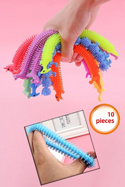 Bundera Sensory Stress Toy - 10 Pieces Extending Sukushi Unicorn Karne Gift for Birthday