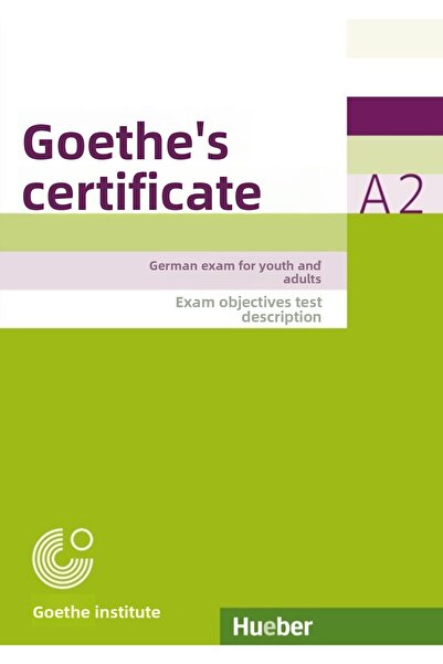 Hueber Yayınları Goethe-Zertifikat A2 - Deutschprufung fur Jugendliche und Er...