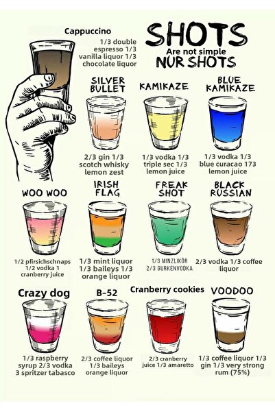 TELLGRAF ملصق بتصميم المشروبات الكحولية (21 × 30 سم)