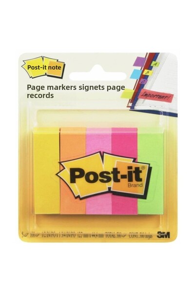 3M علامة صفحة 670/5، 5 ألوان × 100 ورقة