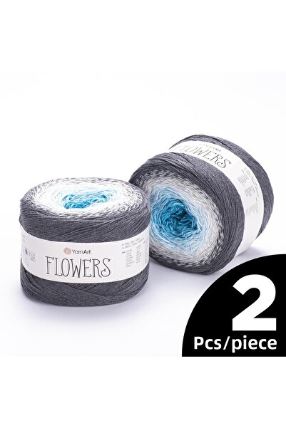 Yarnart 2 قطعة زهور رخامية 251