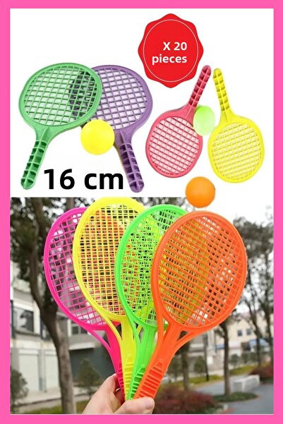 Hyd مجموعة مضارب بلاستيكية مكونة من 20 قطعة - هدية عيد ميلاد، مضرب تنس صغير 1...