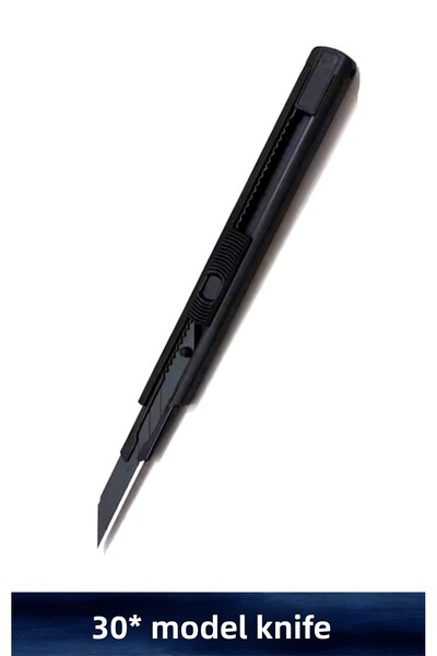 Vox Art 30 Degree Utility Knife - Black Color - Tip: 9 mm