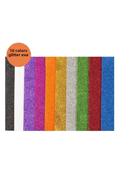 Linea A4 Glitter Eva 2 mm 10 Colors Mixed