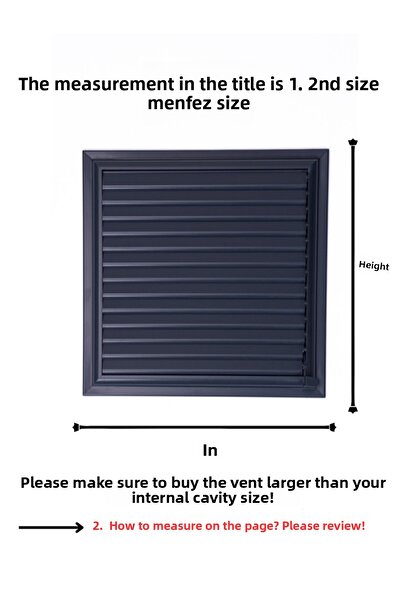 ALÜPAN أنثراسايت رمادي 40 × 55 شبكة ألومنيوم للحمام ومصراع تهوية