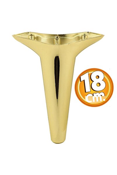 Badem10 Aspen Luxury Furniture Sofa Armchair Tv Unit Console Leg Feet 18 cm Gold Gold Leg (4 Pcs)